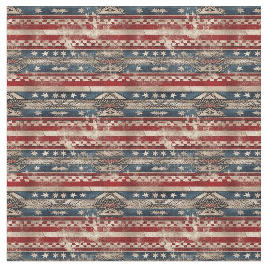 Western American Flag Stoff (Nahaufnahme)