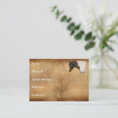 Western American Paint Horse Business Card Visitenkarte (Stehend Vorderseite)