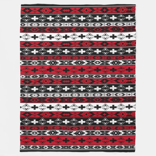 Western Amerikanische Ureinwohner Fleece Blanket (Vorderseite)