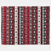 Western Amerikanische Ureinwohner Fleece Blanket (Vorderseite (Horizontal))