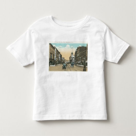 Western-Ansicht der Gerichts-Straße Kleinkind T-shirt (Vorderseite)