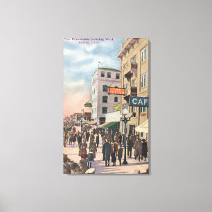 Western-Ansicht der Promenade Leinwanddruck