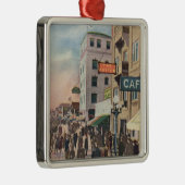 Western-Ansicht der Promenade Silbernes Ornament (Rechts)