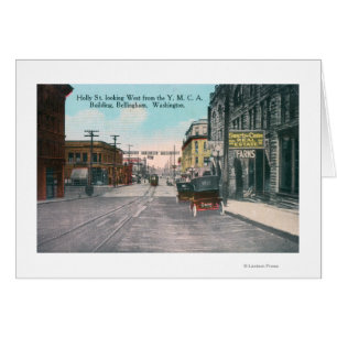 Western-Ansicht der Stechpalmen-Straße von YMCA