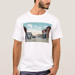 Western-Ansicht von HauptStreetVisalia, CA T-Shirt