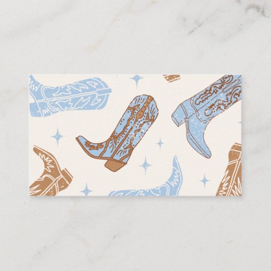 Western-Anzeigeduschkarte Begleitkarte (Rückseite)