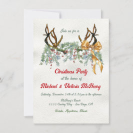 Western Aquarell Weihnachten Party Einladung