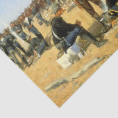 Western Art "Cavalryman's Breakfast" Seidenpapier (Ausschnitt)