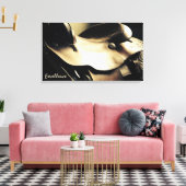 Western Art, Cowboy Saddle, Exzellenz Leinwanddruck (Insitu (Wohnzimmer))