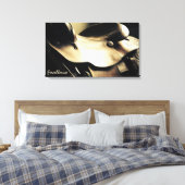Western Art, Cowboy Saddle, Exzellenz Leinwanddruck (Insitu (Schlafzimmer))
