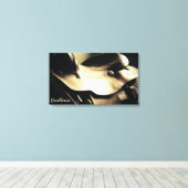Western Art, Cowboy Saddle, Exzellenz Leinwanddruck (Insitu (Holzboden))
