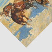 Western Art "Downing the Nigh Leader" Seidenpapier (Ausschnitt)