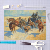 Western Art "Downing the Nigh Leader" Seidenpapier (Handwerk)