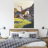 Western Art "Manche Strenge handhaben" Leinwanddruck (Insitu (Schlafzimmer))
