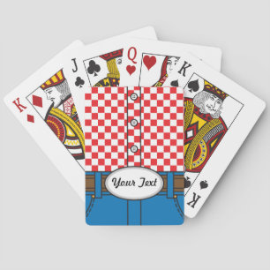 Western-Art (mit kundengerechter Gürtelschnalle) Spielkarten
