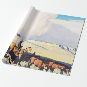 Western Art „Open Range“ von Maynard Dixon Geschenkpapier