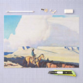 Western Art „Open Range“ von Maynard Dixon Seidenpapier (Handwerk)