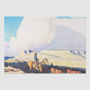 Western Art „Open Range“ von Maynard Dixon Seidenpapier