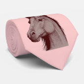 Western-Art-Rosa-Pferdehals-Krawatte Krawatte (Gerollt)