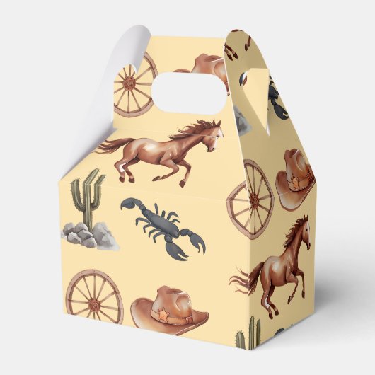 Western Art Tan Geschenkschachtel (Rückseite)