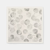 Western Aspen Leaf Prints © Sandy Long Serviette (Vorderseite)