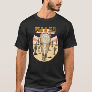 Western aus Wildleder und Edelsteine T-Shirt