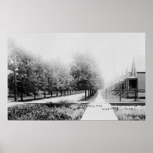 Western Aussicht auf Parnell Avenue Poster (Vorne)