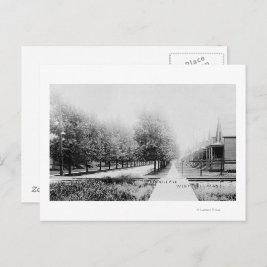 Western Aussicht auf Parnell Avenue Postkarte (Vorne/Hinten)