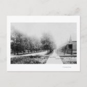 Western Aussicht auf Parnell Avenue Postkarte (Vorderseite)