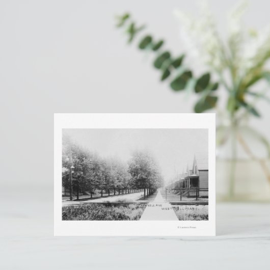 Western Aussicht auf Parnell Avenue Postkarte (Stehend Vorderseite)