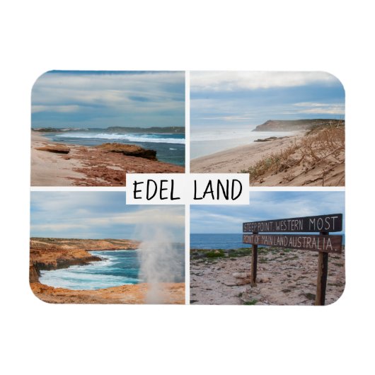 Western Australia Cliffs Coastline Bloall Magnet (Horizontal)