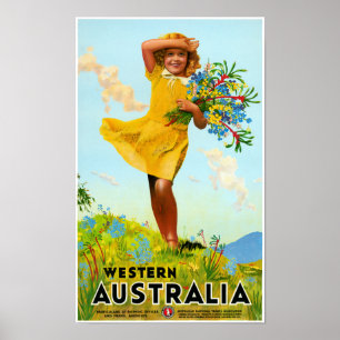 Western Australia Das Vintage Travel Poster