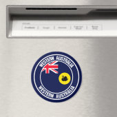 Western Australia Round Emblem Magnet (In Situ (Geschirrspüler))