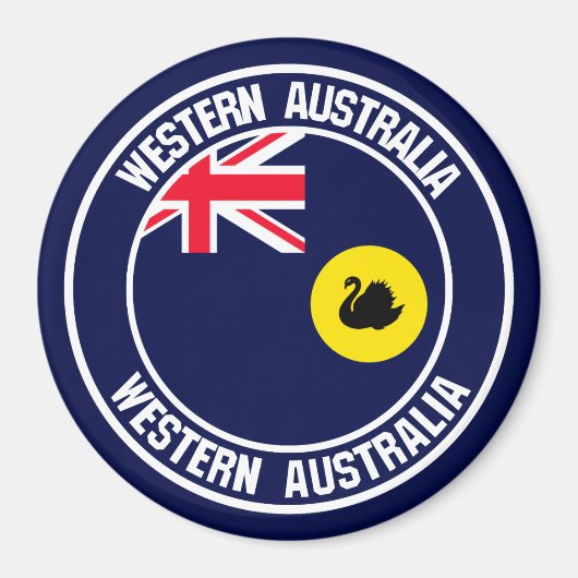 Western Australia Round Emblem Magnet (Vorne)
