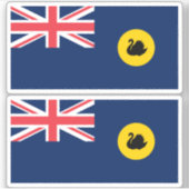 Western Australien Flagge Aufkleber (Vorderseite)
