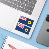 Western Australien Flagge Aufkleber (Laptop mit iPhone)