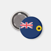 Western Australien Flagge Magnet (Vorderseite/Rückseite)