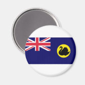 Western Australien Flagge Magnet (Vorderseite/Rückseite)