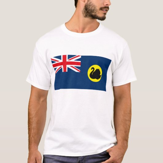 Western-Australien-Flaggen-T - Shirt (Vorderseite)