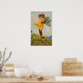 Western Australien Jahrtausende Reiseanzeige Poster (Küche)