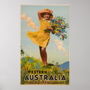 Western Australien Jahrtausende Reiseanzeige Poster
