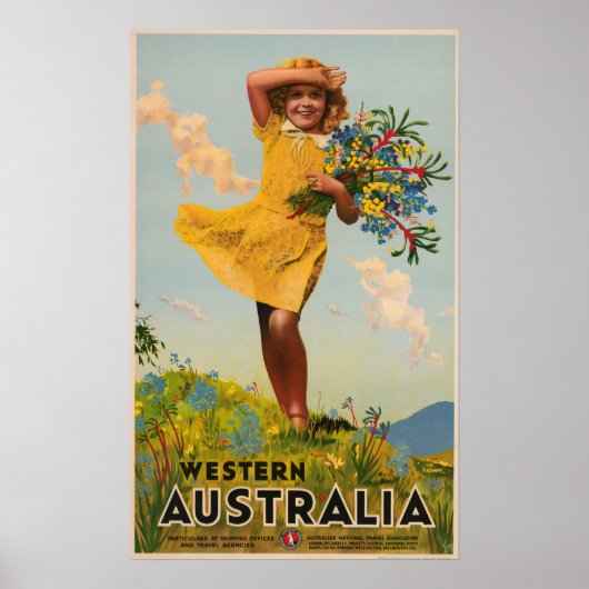 Western Australien Jahrtausende Reiseanzeige Poster (Vorne)