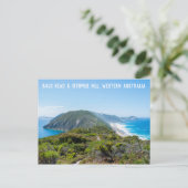 Western Australien Küstenklippen Naturlandschaft Postkarte (Stehend Vorderseite)