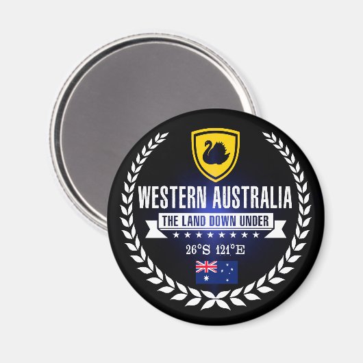 Western Australien Magnet (Vorderseite/Rückseite)