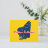 Western Australien Postkarte (Stehend Vorderseite)