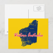 Western Australien Postkarte (Vorne/Hinten)