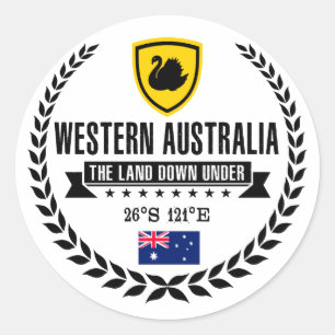 Western Australien Runder Aufkleber