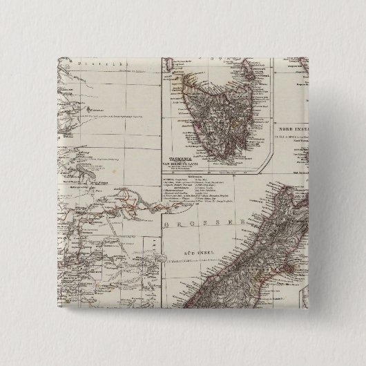 Western Australien Tasmanien und Neuseeland Button (Vorderseite)
