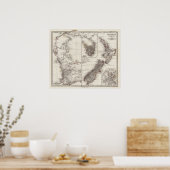 Western Australien Tasmanien und Neuseeland Poster (Küche)