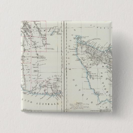 Western Australien und Tasmanien Button (Vorderseite)